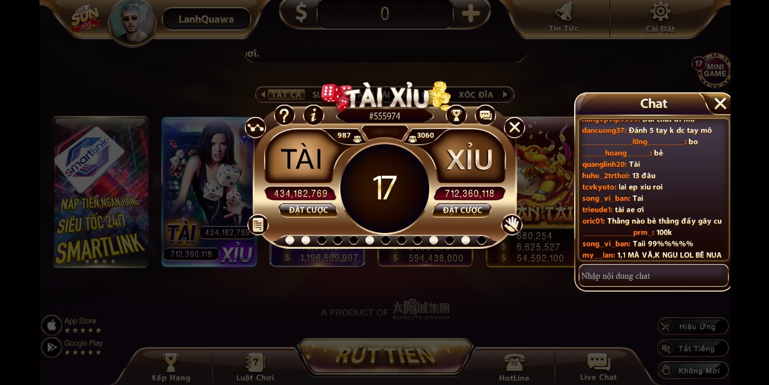 Sunwin - Game bài hấp dẫn với tính năng rút thưởng thật