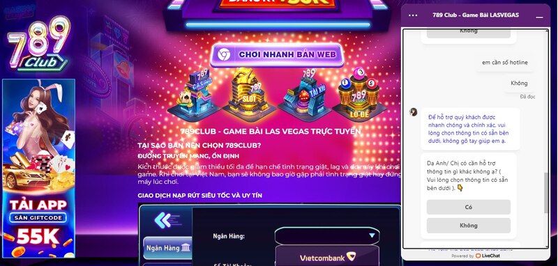 789 Club hoạt động an toàn