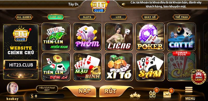 Hit Club cổng game hiện đại