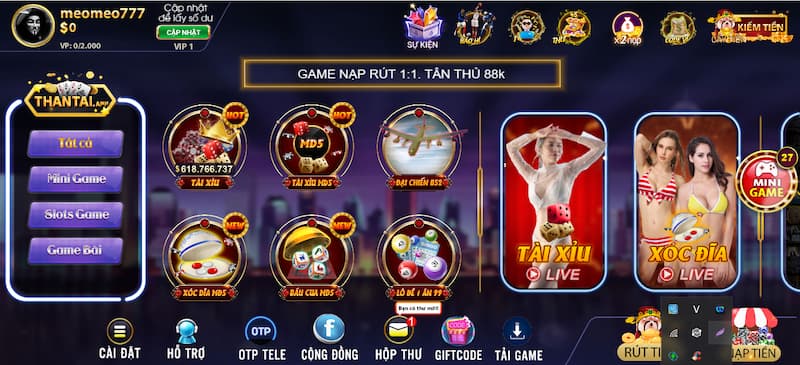 Thần Tài – Cổng game quốc tế online đẳng cấp nhất hiện nay