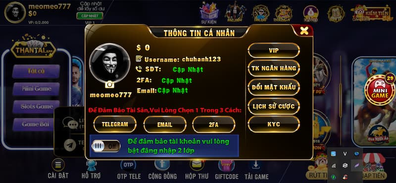 Hướng dẫn đăng ký tài khoản Thần Tài thành công 100%