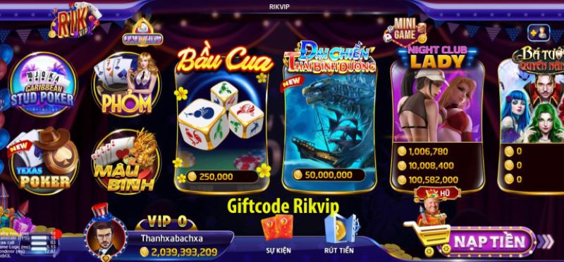 Săn Rikvip Giftcode- Chơi game bài ấn tượng làm giàu không khó