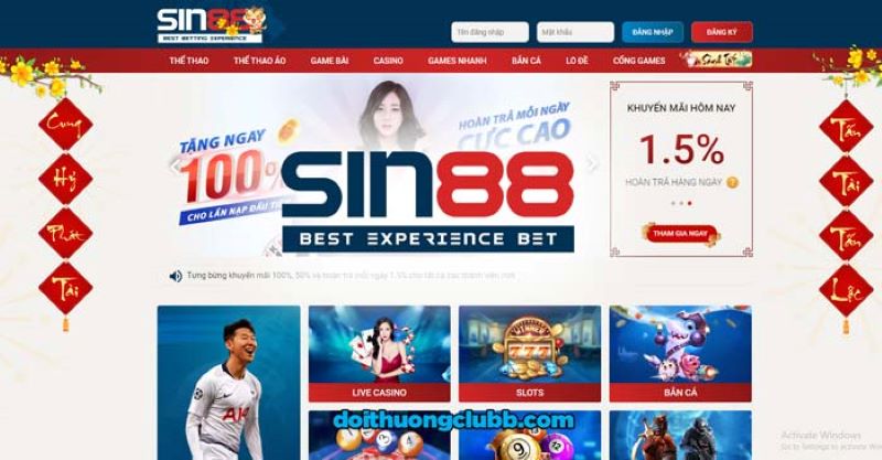 Chơi game tại Sin88- Sin88 Giftcode tới như bão giông