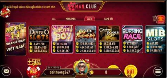 Nổ hũ man club Link tải chính thức game nổ hũ 2023
