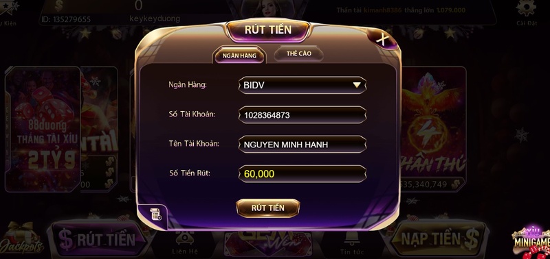 Ngân hàng Gemwin giao dịch