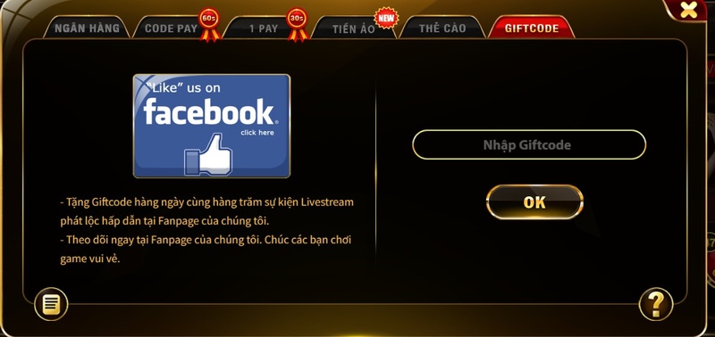 Nạp giftcode Top88