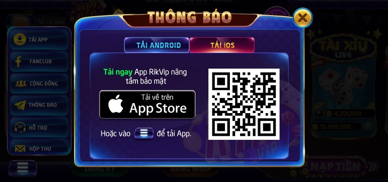 Cổng game đổi thưởng RikVip