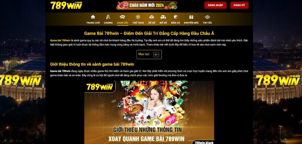 Game chơi đa dạng, phong phú