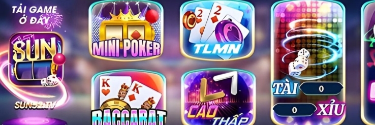 Quy tụ hàng loạt game hấp dẫn cho người chơi tại Sun52
