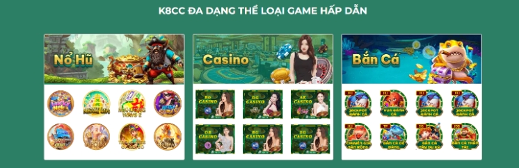 Kho game giải trí đa dạng, đặc sắc