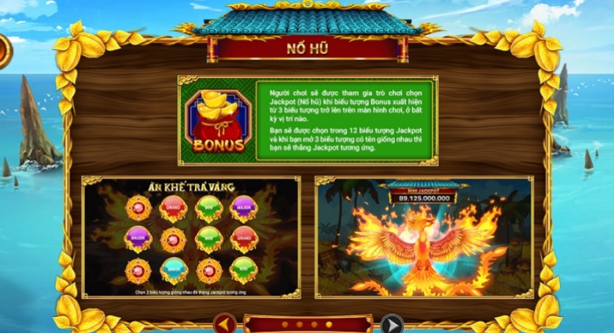 Biểu tượng Bonus sẽ mang lại cho người chơi hũ to nhất game