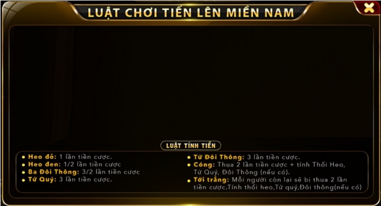 Cách tính tiền thắng cược tại game bài Tiến lên Go88 mà anh em nên biết