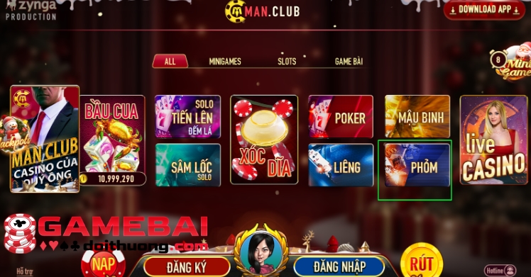 Giới Thiệu Game Bài Phỏm Man Club