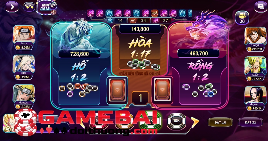 Game Rồng Hổ 789 Club – Trải nghiệm cá cược kịch tính, thắng lớn dễ dàng