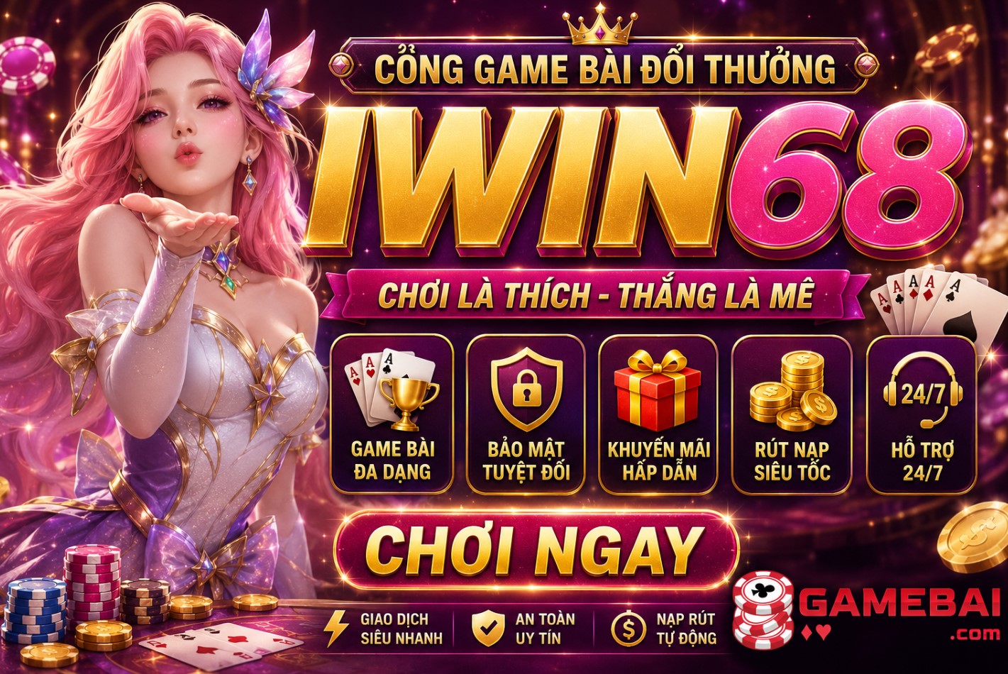 Iwin68 – Cổng Game Bài Đổi Thưởng Được Nhiều Người Chơi Quan Tâm
