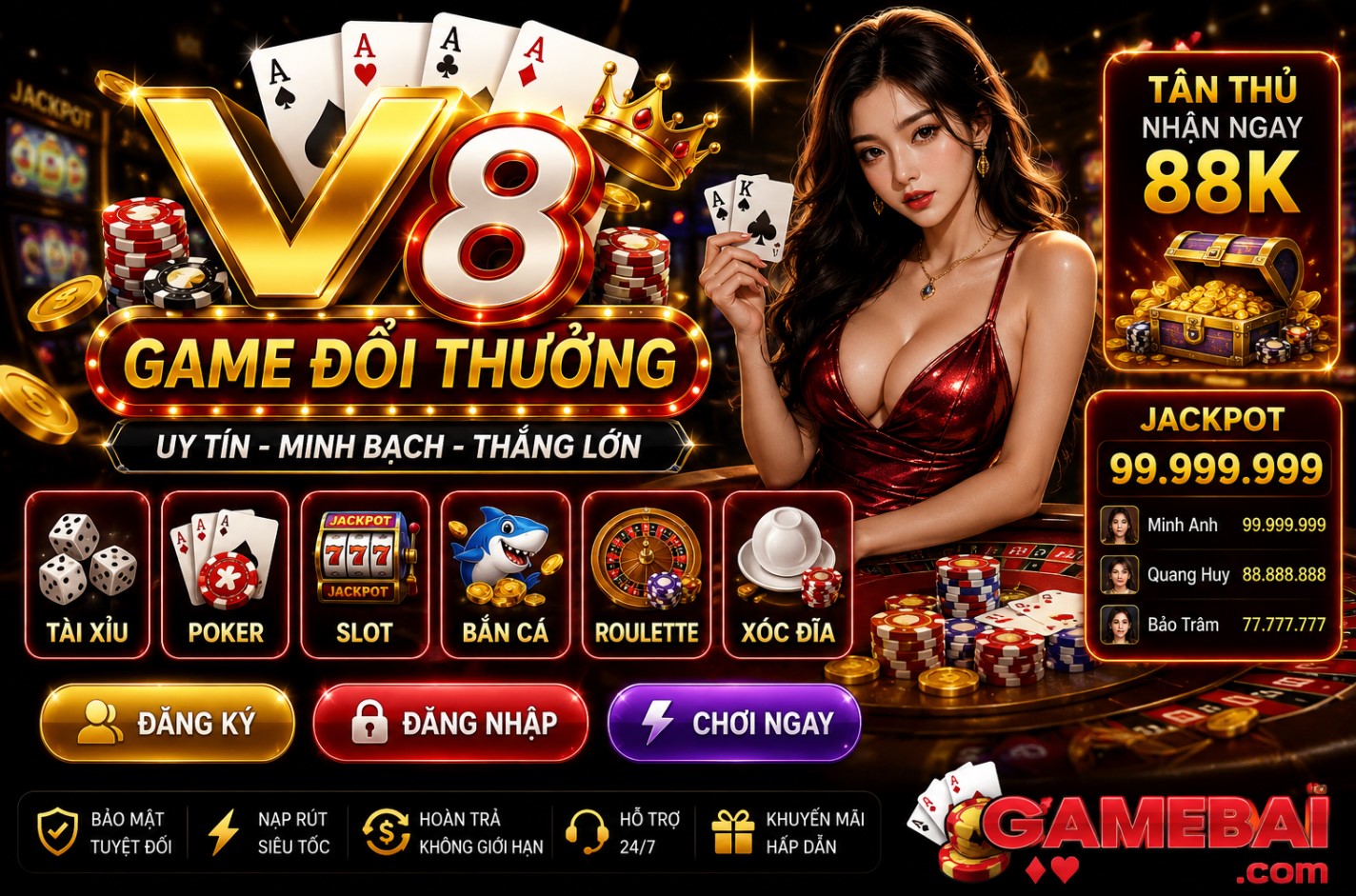 V8 Club – Cổng game quốc tế được nhiều người chơi tin dùng