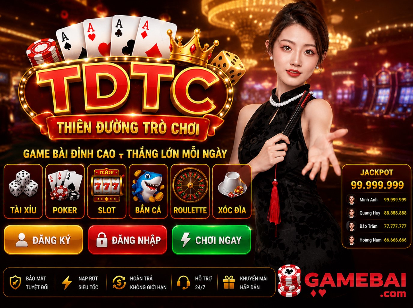 TDTC – Thiên Đường Trò Chơi Đổi Thưởng Đầy Hấp Dẫn