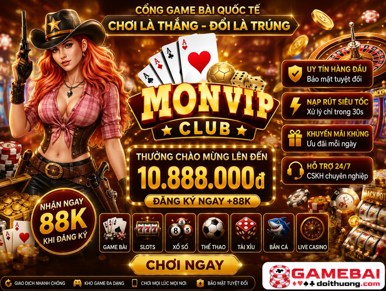 MonVip Club – Nơi hội tụ các dòng game cá cược hay nhất